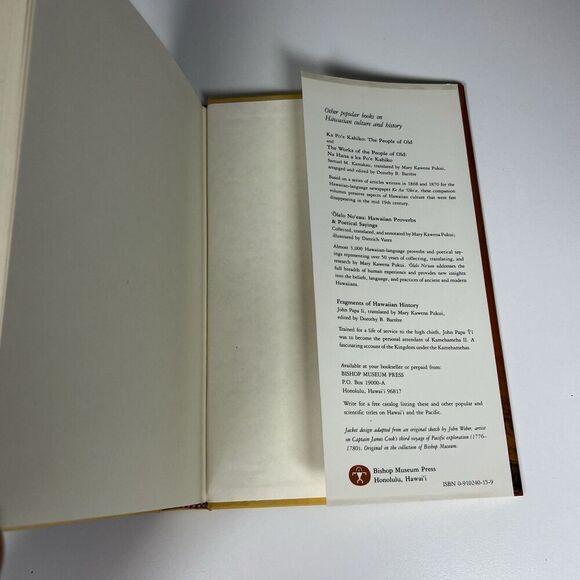 Hawaiian Antiquities by David Malo - 2nd Edition - Hardcover w/DJ - 1987 Reprint - Picture 10 of 10